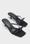 Rebekah Satin Mid-Heeled Blunt Toe Women's Shoes Slipper