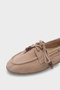 Vicki Genuine Leather Suede Lace-Up Beaded Comfort Women's Loafer Boat Shoes - 4