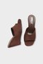 Maurene Genuine Leather Lined Feta Wedge Heeled Women's Slippers - 2