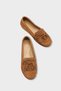 Almire Genuine Leather Suede Beaded Tasseled Comfort Women's Loafers Shoes - 6