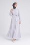 Double Button Detailed Ferace Gray - 2