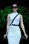 Adjustable Black Leather Body Accessory with Chain - 2