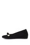 Women's Black Suede Buckled Feta Padded Shoes - 5