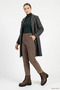 Women's Coffee Floater Zippered Rubber Sole Genuine Leather Boots - 3