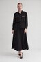 Pocket Beaded Daisy Detailed Skirt Set Black