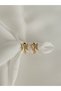 Children's stainless steel non-tarnish Xuping butterfly detail tiny hoop earrings