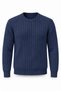 Ashton Ribbed Crew Neck Men's Knitwear Sweater - Indigo