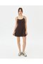 Black Jumpsuit Sports Dress - Organic Cotton, Adjustable Straps, Dress with Inner Shorts - 6