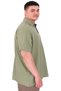 Fashion XL Large Size Men's T-Shirt Polo Neck Yourself U25310 Çağla - 2