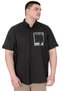Mode XL Large Size Men's Gabardine Shirt Mode09 U25603 Black