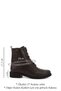 Women's Brown Antique Zippered Rubber Sole Boots - 2