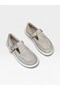 Beige Suede (Olivia) Women's Loafer with Buckle Detail