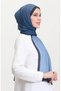 Digital Chiffon Shawl 70262-08 Navy Blue - 2