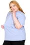 Mode XL Real Big Size Women's T-Shirt 100% Cotton Combed 20031 Lila - 5