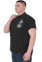 Fashion XL Big Size Men's T-Shirt Polo Sail Boat U25302 Black - 4