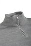 Men's Gray Half Zip Oversized Cut Knitwear Sweater – Soft Textured Knit Sweater 2608511 - 4