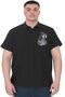 Fashion XL Big Size Men's T-Shirt Polo Sail Boat U25302 Black