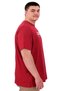 Oversize Men's Printed T-Shirt, Los Angeles U25031 Maroon - 2