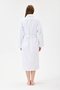 Şalyaka Bathrobe White 100% Cotton Unisex Ideal for Spa Women/Men - 4
