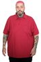 Fashion XL Battal Size Men's Tshirt Polo Collar Pocket Classic Pique 20552 Claret Red