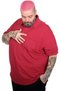 Fashion XL Battal Size Men's Tshirt Polo Collar Pocket Classic Pique 20552 Claret Red - 3