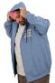 Mode XL Men's Plus Size Sweat Hoodie Zipper. Printed 24538 - 2