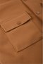 Men's Brown Cashmere Jacket Coat – Relaxed Fit Jacket with Pockets and Snap Fasteners 2500559 - 2