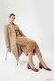 Tan Antique Gön Genuine Leather Round Toe Short Thick Heeled Women's Shoes 24100 - 4
