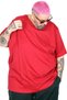 Mode XL Large Size Thick Basic T-Shirt 25162 Claret Red - 2