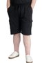 Mode XL Large Size Men's Shorts Cargo Pocket Waffle 23500 Black