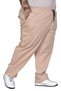 Mode XL Large Size Trousers Linen Cargo Jogger Milano 21912 Beige - 3