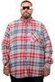 Mode XL Large Size Men's Lumberjack Shirt 25394 Blue