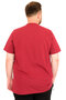 Fashion XL Large Size Men's T-Shirt Crew Neck Dore U25034 Burgundy - 4
