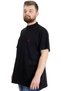 Mode XL Large Size Men's T-Shirt with Judge Collar Md Logo 22326 Black - 3