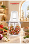 خلاط طعام بوعاء بلاستيكي سعة 1 لتر، 300 واط، سرعة واحدة، طراز TMC385-GS - 2