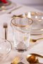 Pure gold gilded 4-piece beverage glass set 400 cc - 2