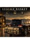 Foldable Basket with Free Bag for SUVs, Single Pole, Attaches to Hitch, Toyota Land Cruiser Nissan VETC Patrol - 2