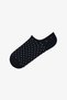 3 Pairs of Toeless Seamless Polka Dot and Stripe Patterned Sneaker Socks - 4