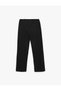 Regular Waist Waist Lace-Up Straight Leg Trousers - 4