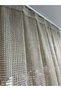 Natural Jute Wicker Mesh Tulle Curtain |   Dark Beige Mink |   1X3 Dense Pleats |   Natural Textured Wicker Design |   Modern Decorative Tulle Curtain - 6