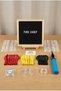 Firefighter Themed Birthday Decoration Classic Set Black Felt Letter Board Stand Balloon Chain Hand Pump Firefighter Set - 2