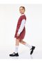Plaid Red Girl's Dress with Bow Detail 6Wkg40031Aw - 2
