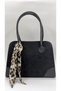 Suede Shoulder Bag – Zippered, Lined, Stylish Everyday Model + Scarf Gift - 2