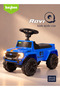 Roviq Kids Jeep Push Car with Music, LED Lights, Backrest, Wheels - Toddler Ride-on Toy (Blue) - 2