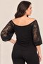 Lace Sleeve Gather Detailed Blouse - 2