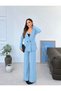 Special Edition Jacket Palazzo Pants Ice Blue Suit - 4