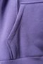 Hooded Wide Cuff Slogan Printed Leather Emblem Sweatshirt/Sweatpants 3 Thread Fleece-Lined Ribbed Set - 6