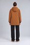 Hooded Quilted Short Coat Brown - 3