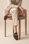 Women's Loafers Genuine Leather Buckled Moccasin Coffee Everyday Shoes Nador Coffee Suede - 2