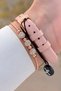 New Model Case Bronze Band Powder Color 2 Years Warranty Women's Wristwatch - 4